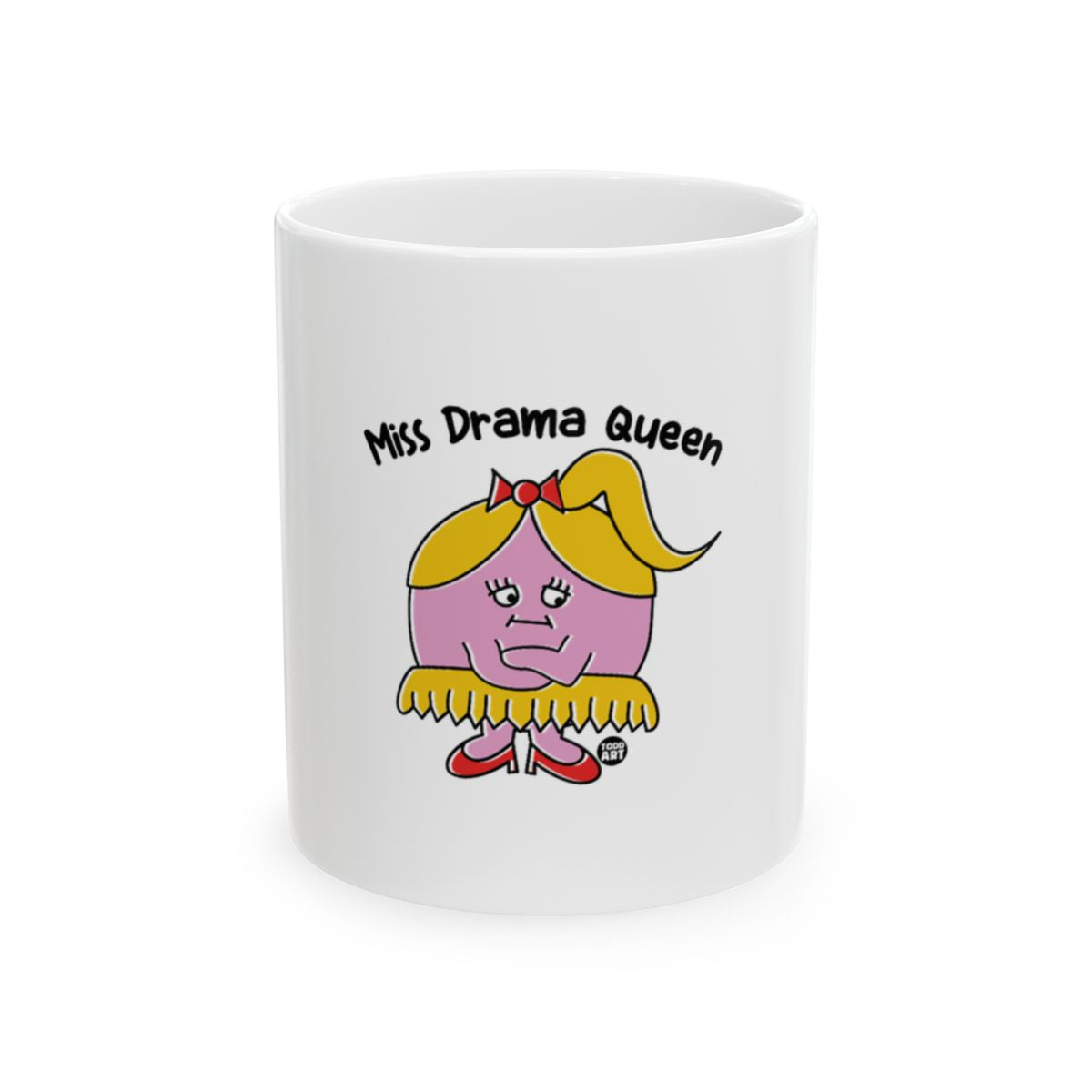 Miss Drama Queen Cartoon Character Mug