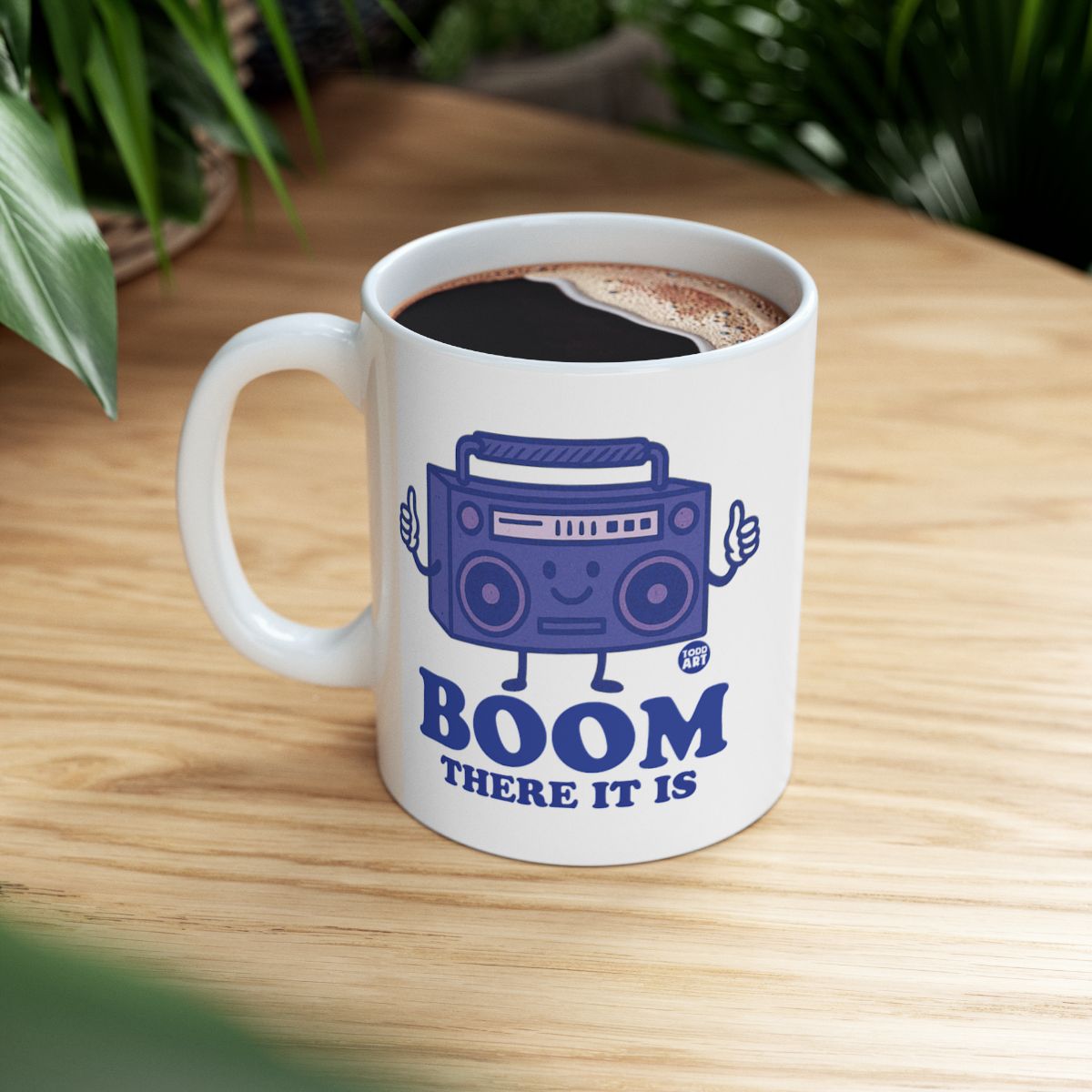 Boom There It Is Retro Boombox Design Mug