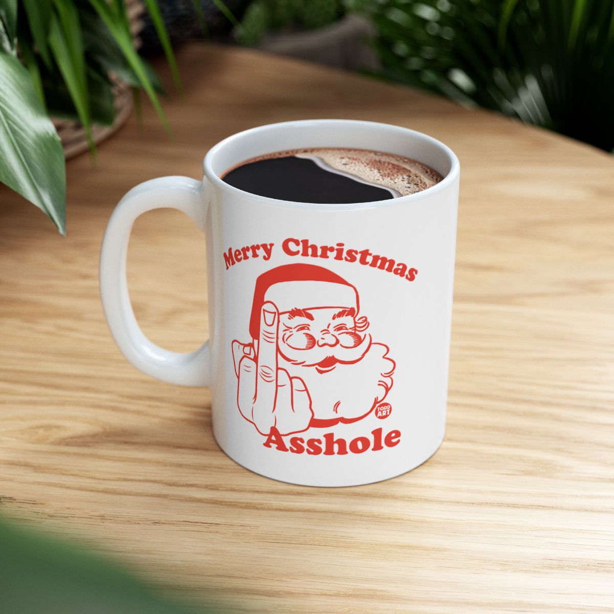 Merry Christmas Santa Asshole Funny Mug