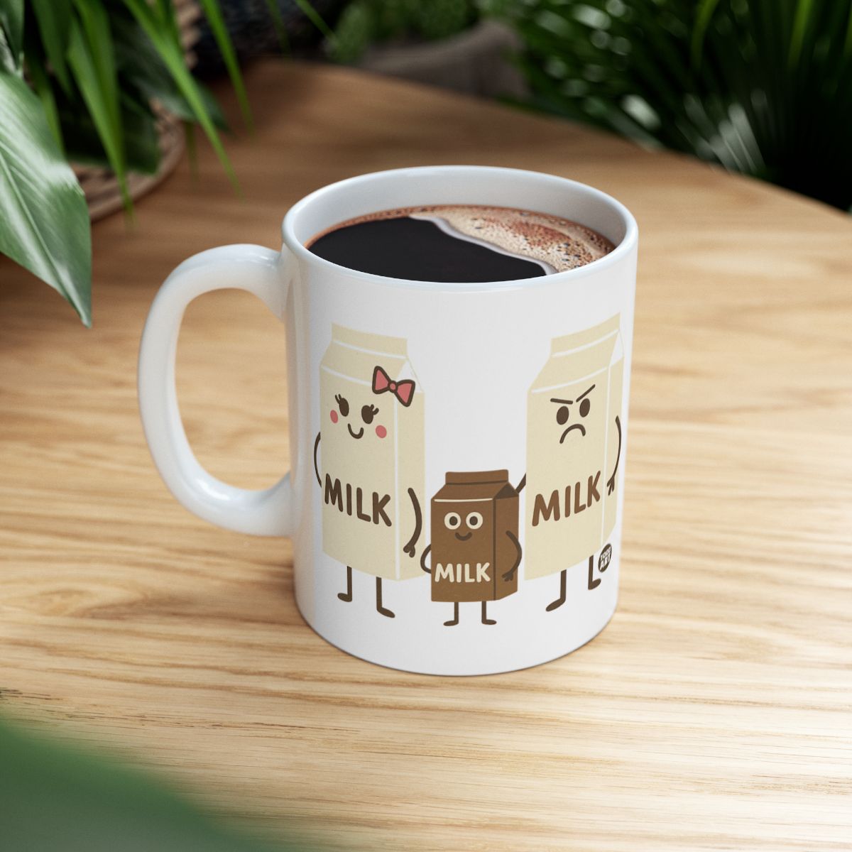 Cute Milk Carton Family Design Coffee Mug