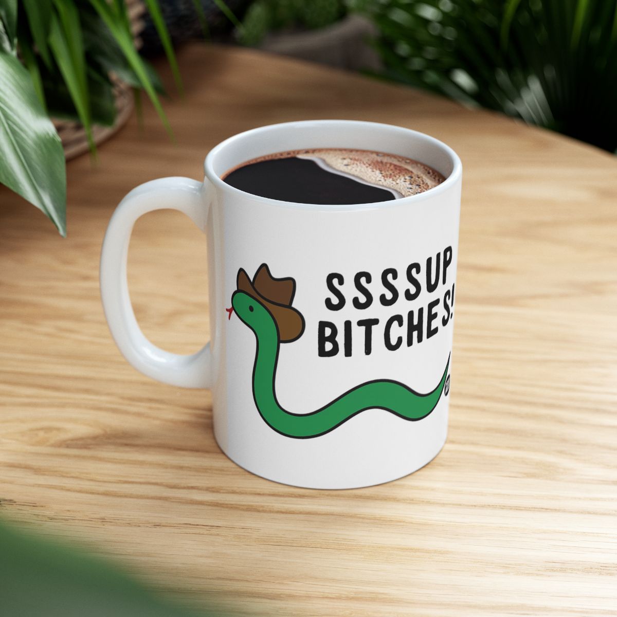 SSSSUP BITCHES Cowboy Snake Funny Coffee Mug