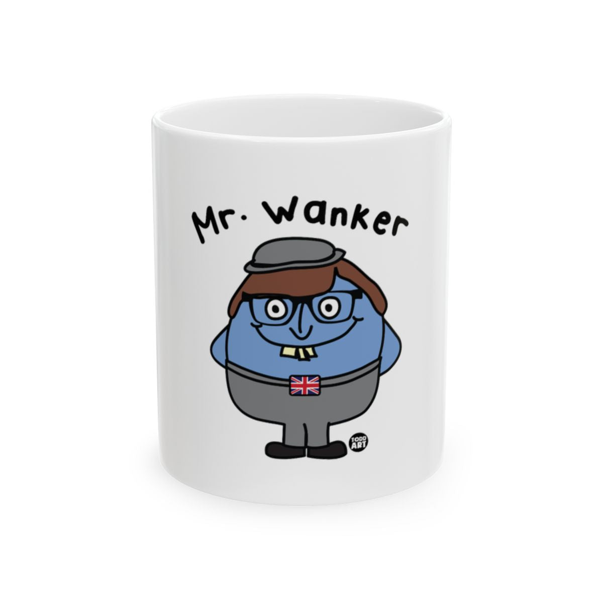 Mr. Wanker Funny Cartoon Character Mug