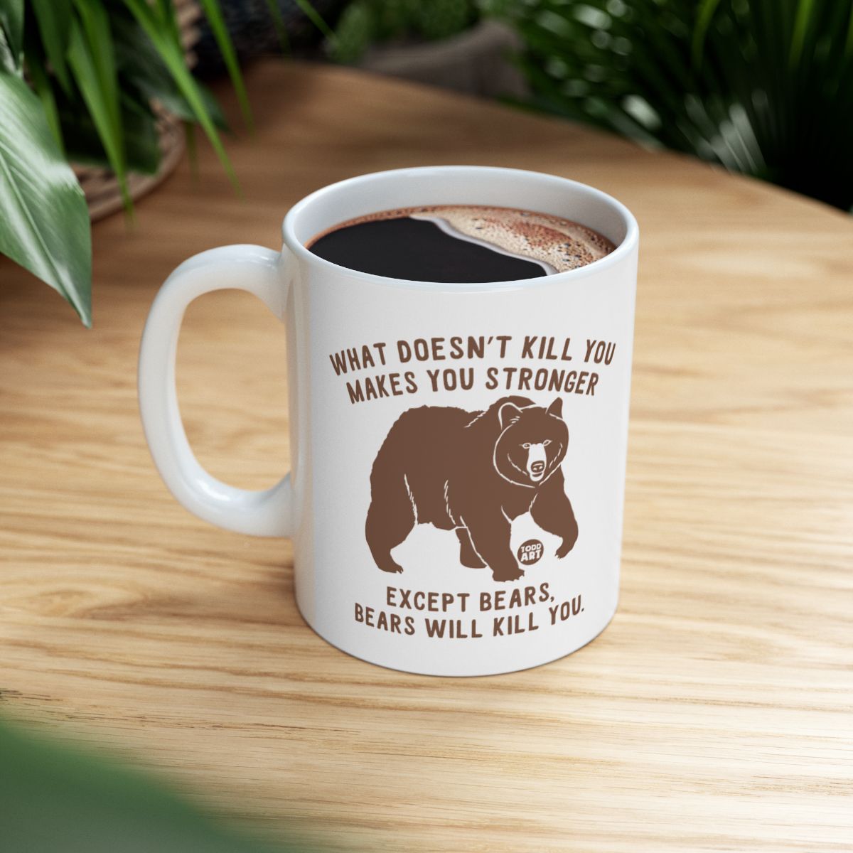 Bear Themed Mug with Humorous Saying