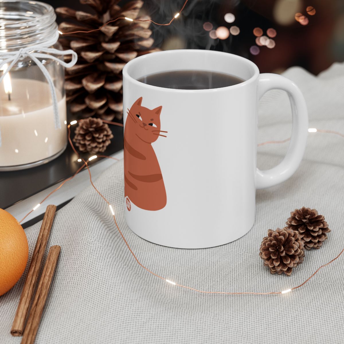 Adorable Cat Design Coffee Mug Perfect for Cat Lovers