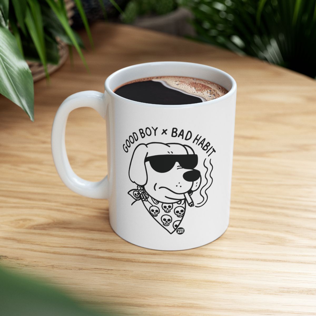 Cool Dog with Sunglasses Coffee Mug