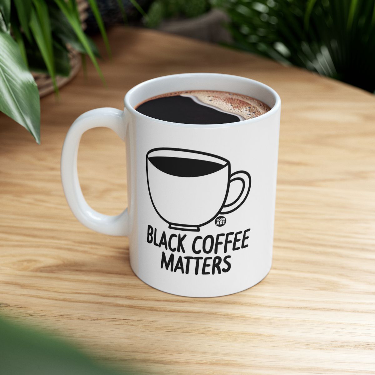 Black Coffee Matters Mug for Coffee Lovers