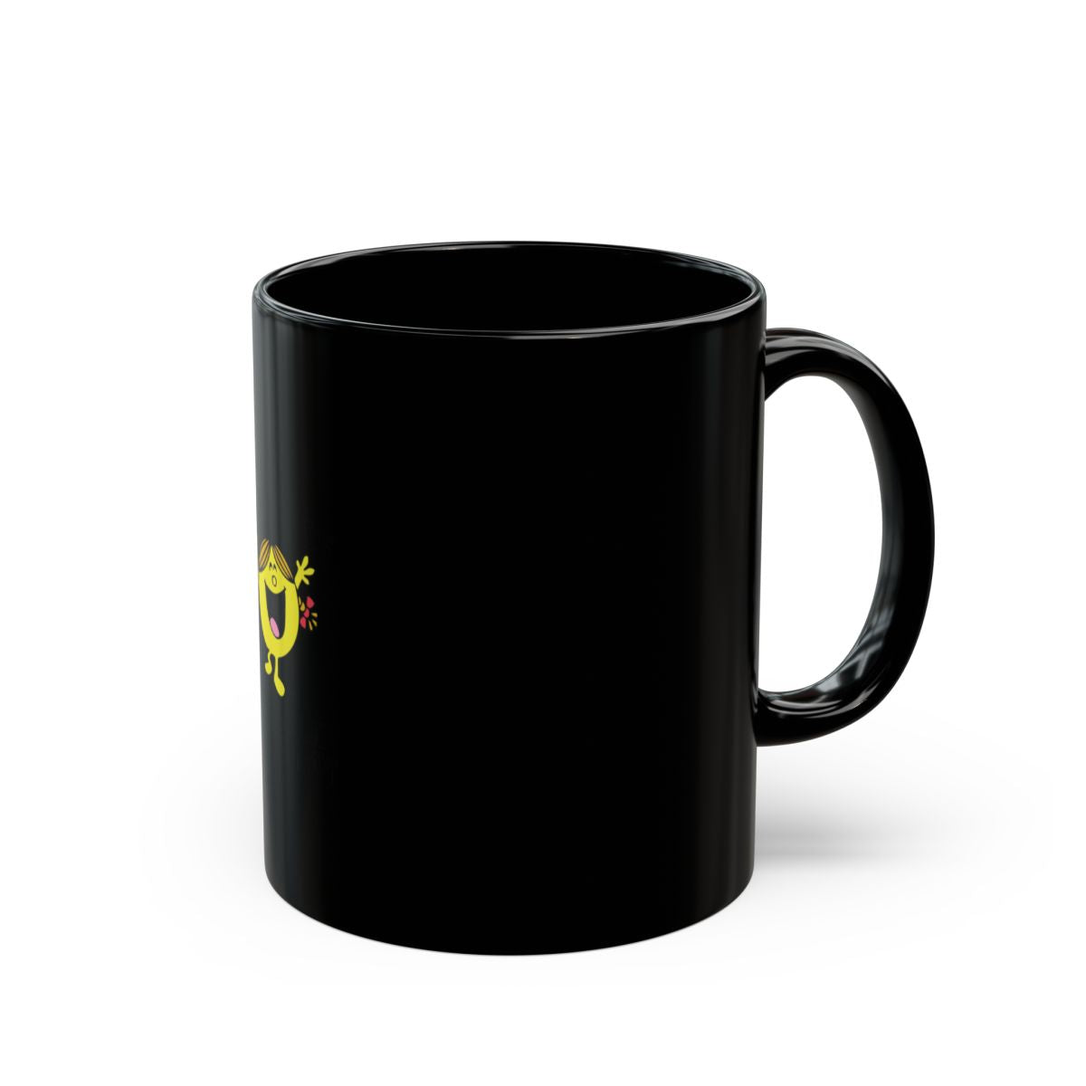 Fun Character Black Coffee Mug for a Cheerful Morning