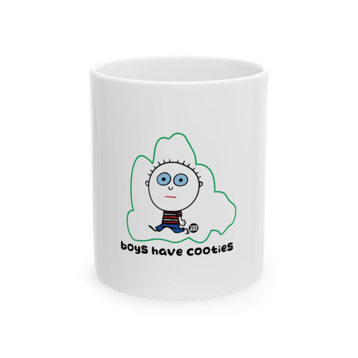 Boys Have Cooties Message Mug for Boys and Girls