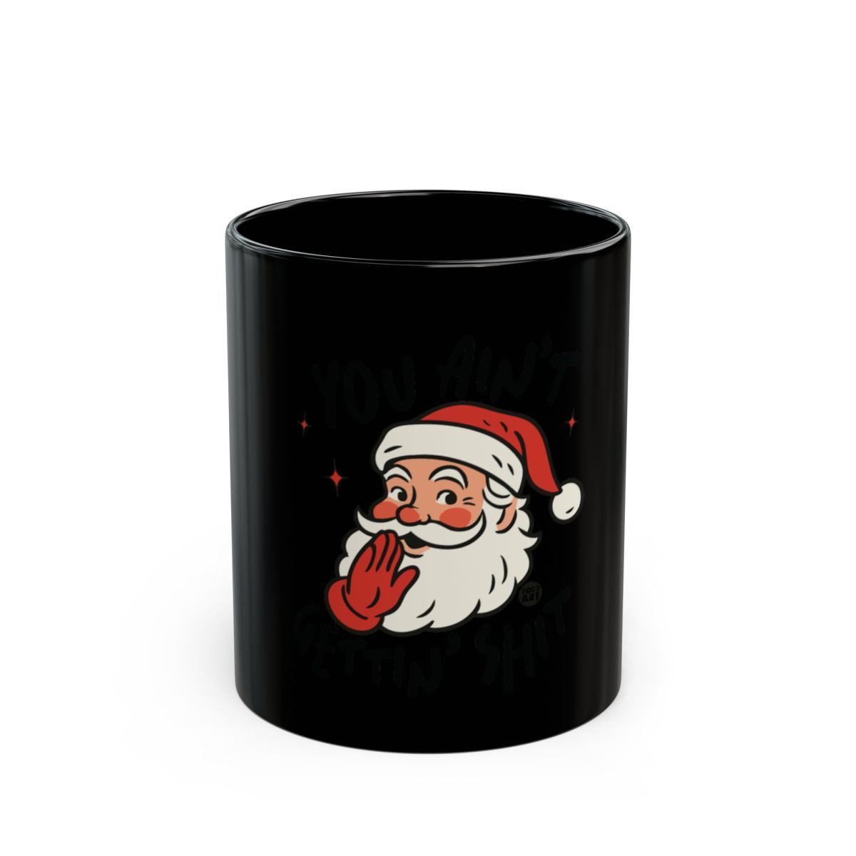 Naughty Santa Claus Design for Christmas Mug