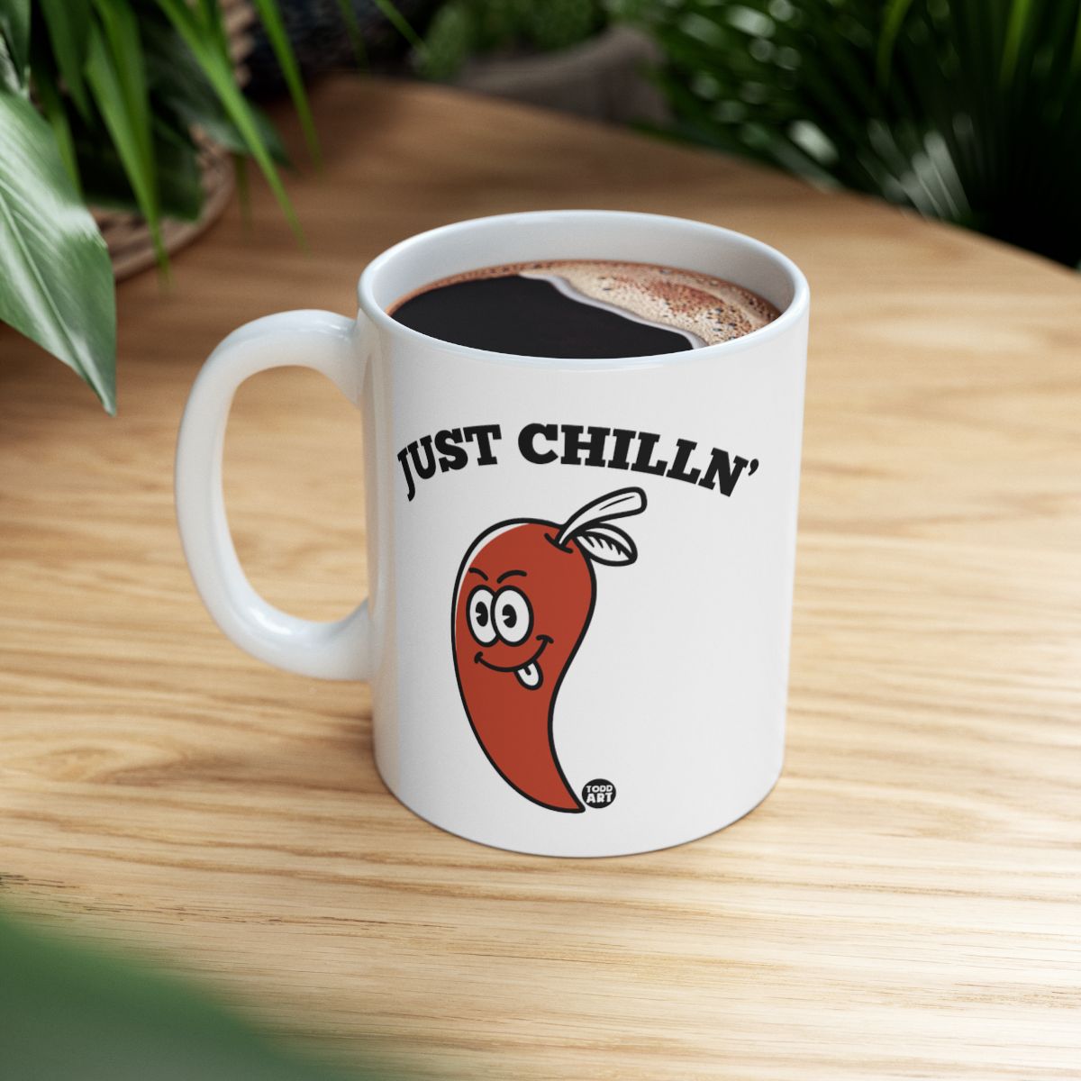 Just Chillin' Funny Chili Pepper Mug for Fun Drinkware