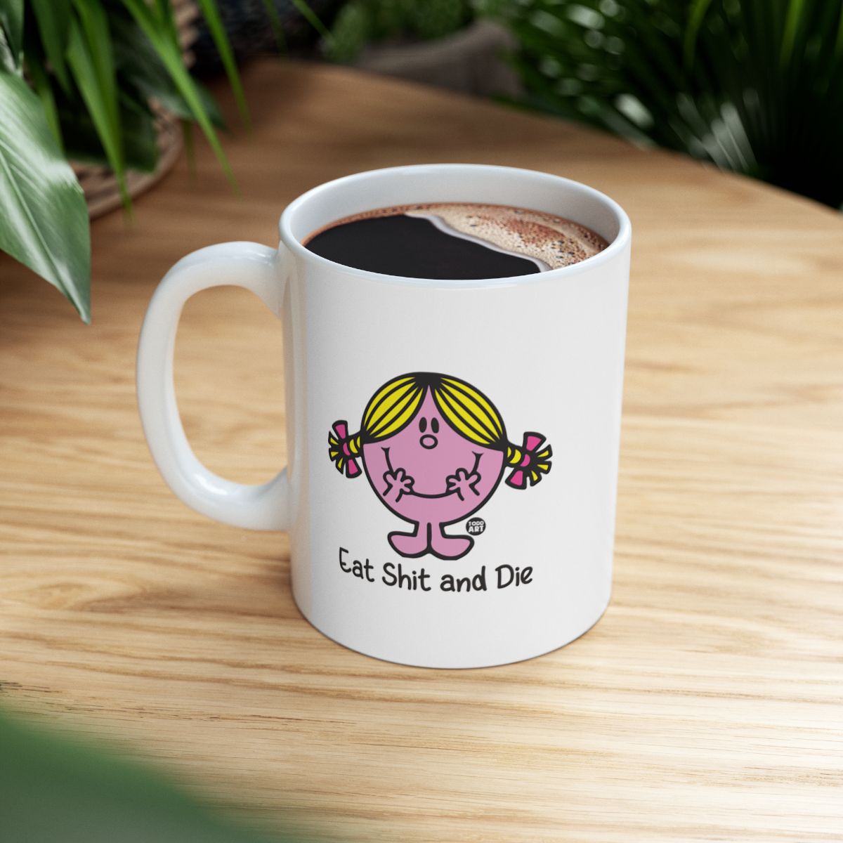 Eat Shit and Die Funny Coffee Mug
