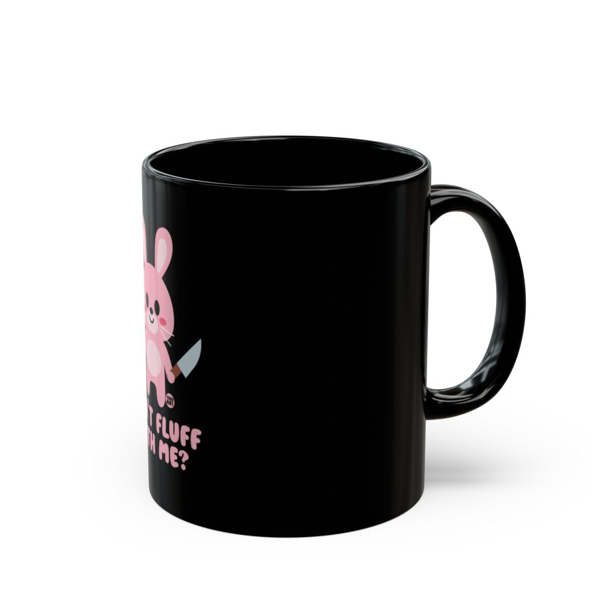 Cute Fluffy Pink Bunny Mug Funny Humor Gift