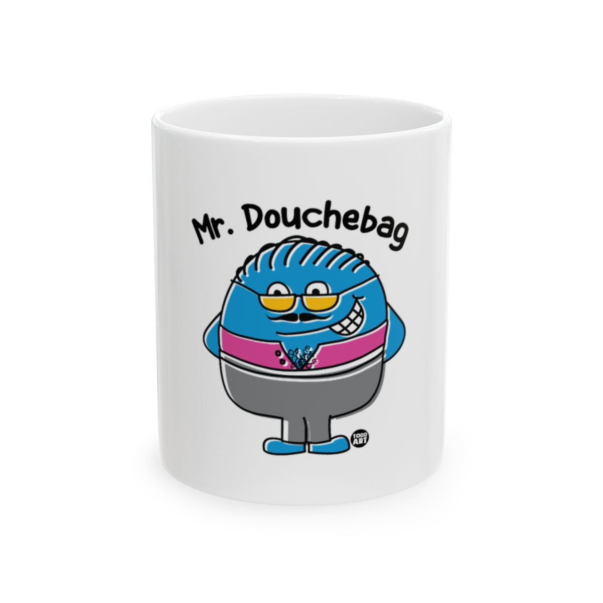 Mr. Douchebag Cartoon Character Fun Mug