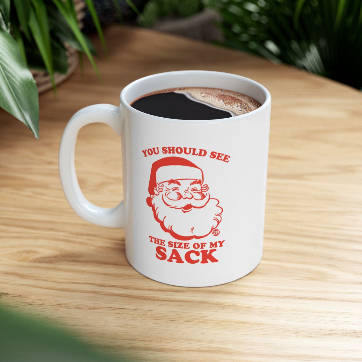 Santa Sack Themed Festive Coffee Mug Christmas Gift