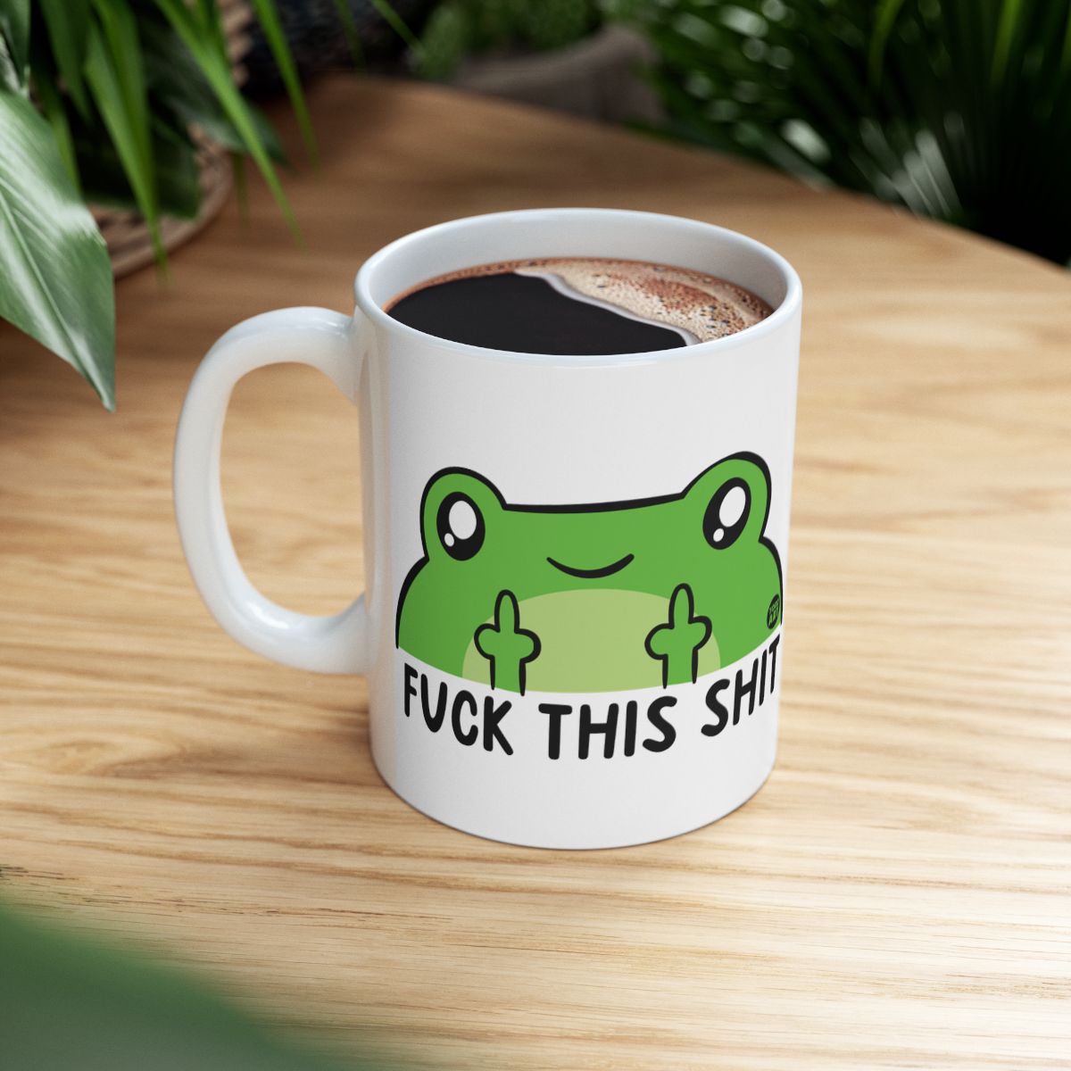 Funny Frog 'Fuck This Shit' Coffee Mug