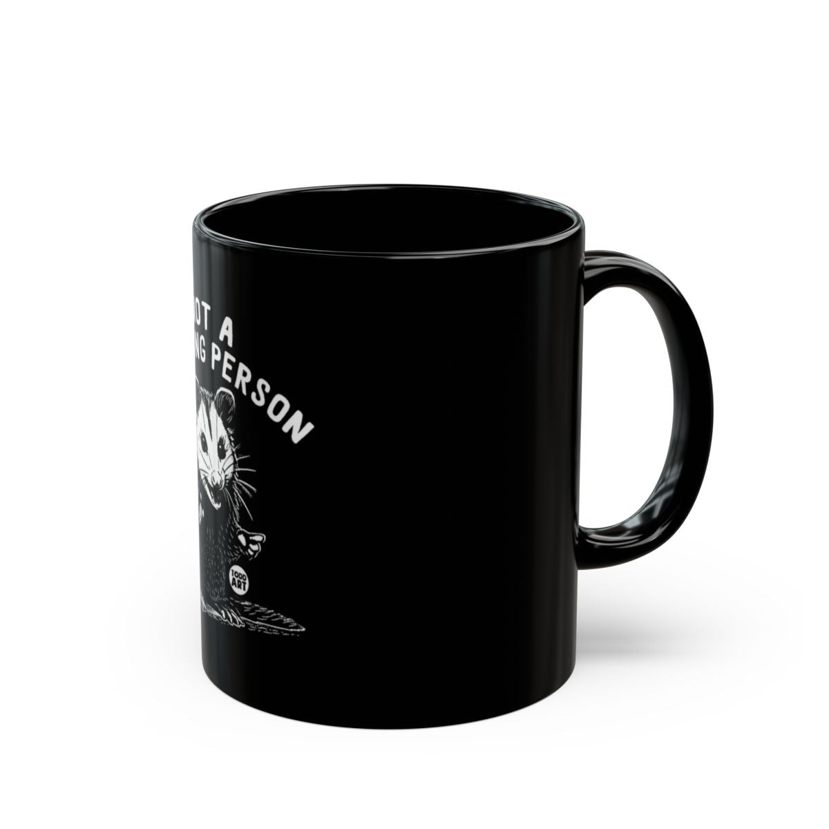Not a Morning Person Cat Illustration Mug