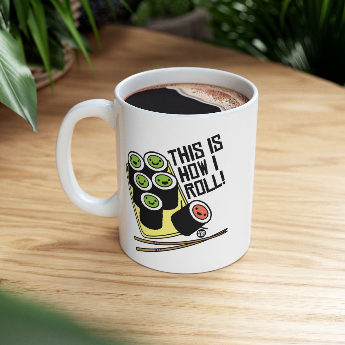 This Is How I Roll Sushi Mug Coffee Tea Cup Gift