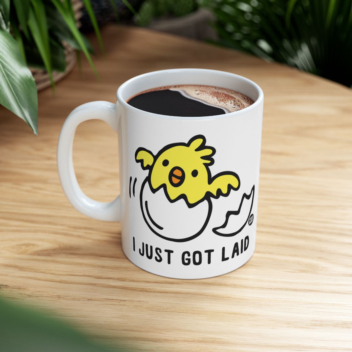 I Just Got Laid Chicken Mug Funny Coffee Cup