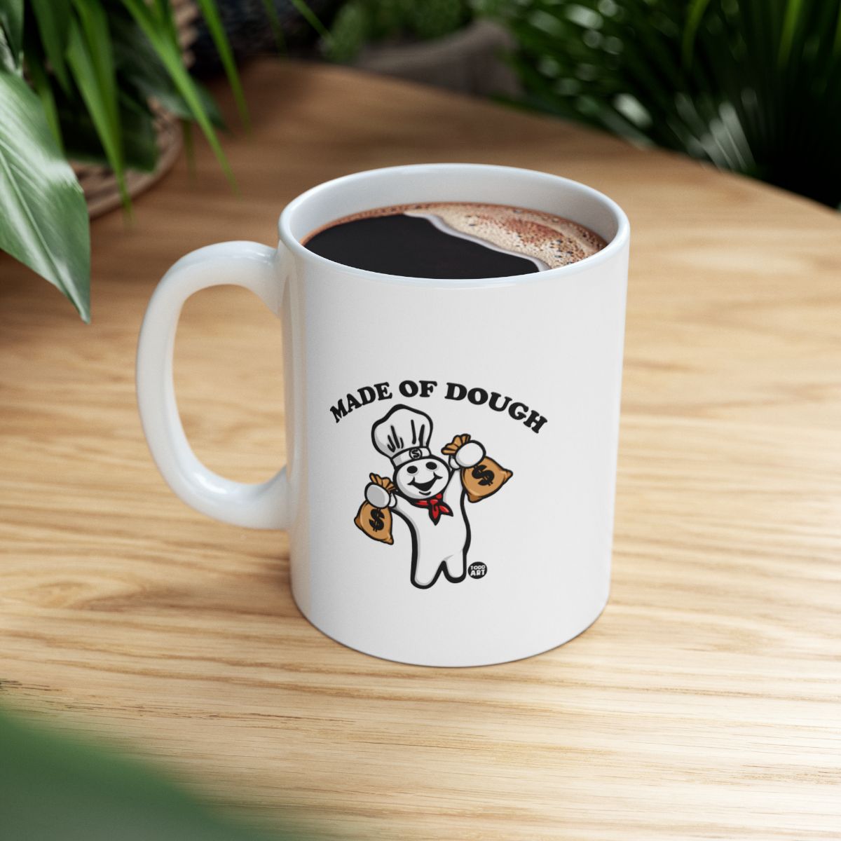 Made of Dough Character White Coffee Mug