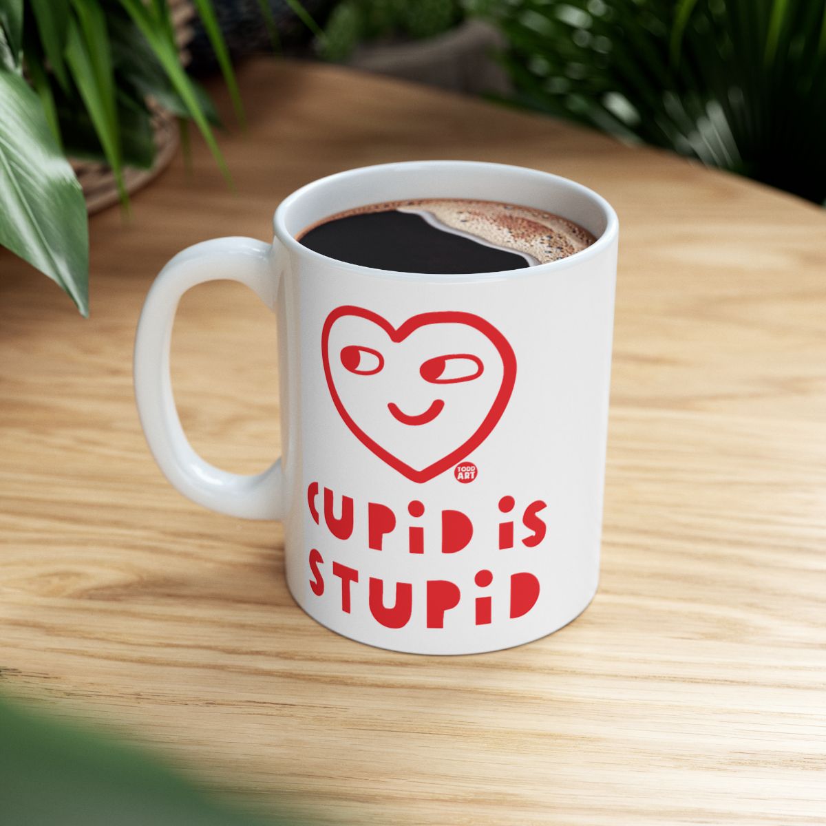Cupid Is Stupid Funny Coffee Mug Product