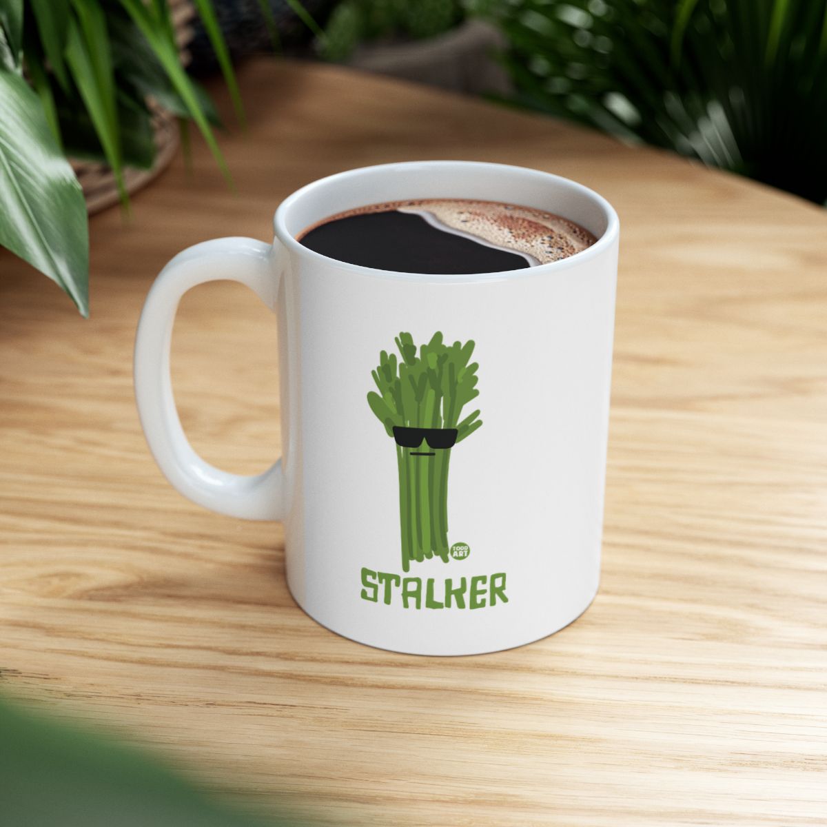 Funny Stalker Asparagus Coffee Mug for Humorous Mornings