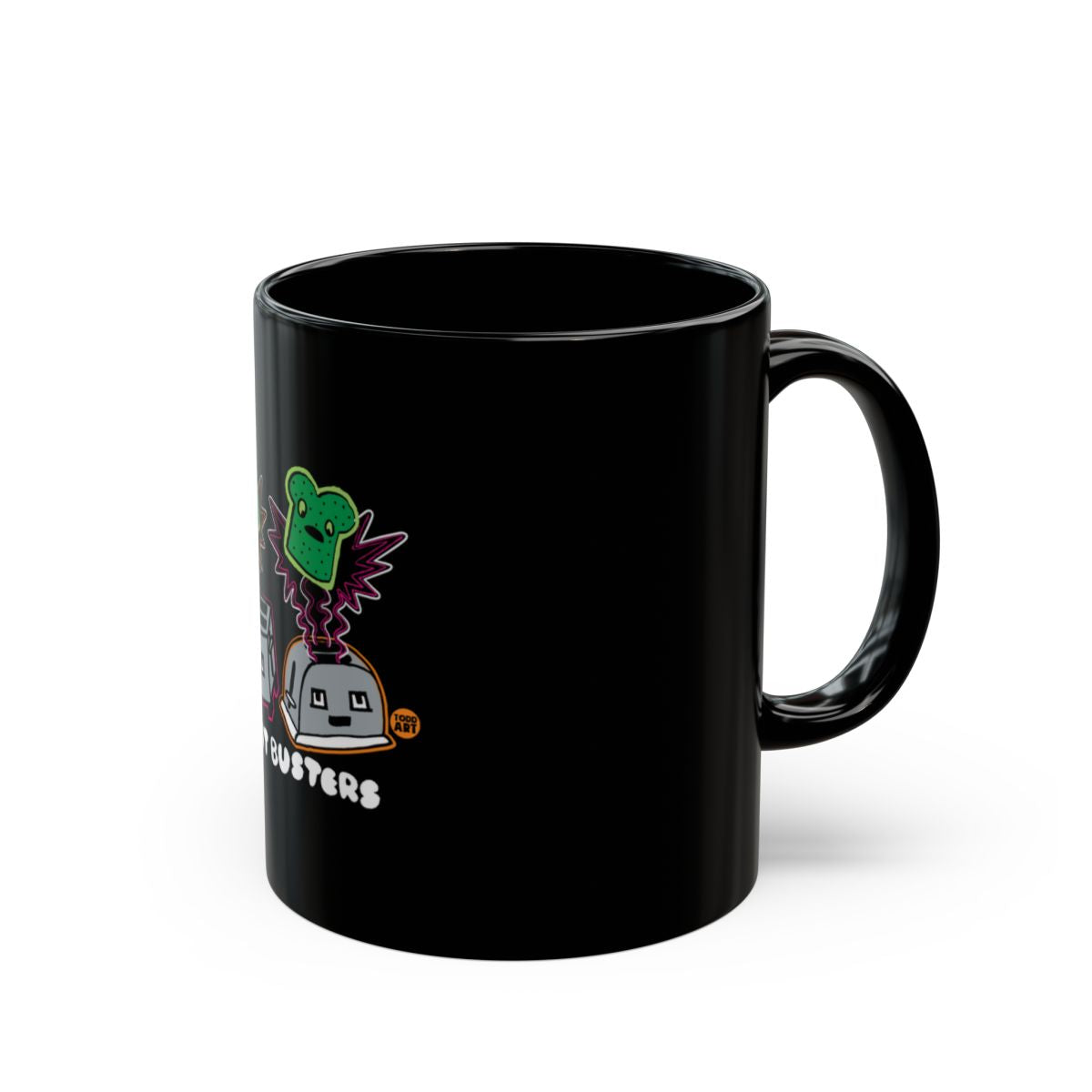 Animated Characters Black Coffee Mug