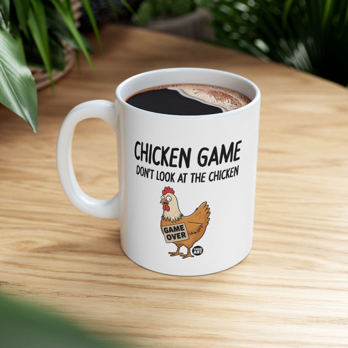 Funny Chicken Game Don't Look at the Chicken Mug