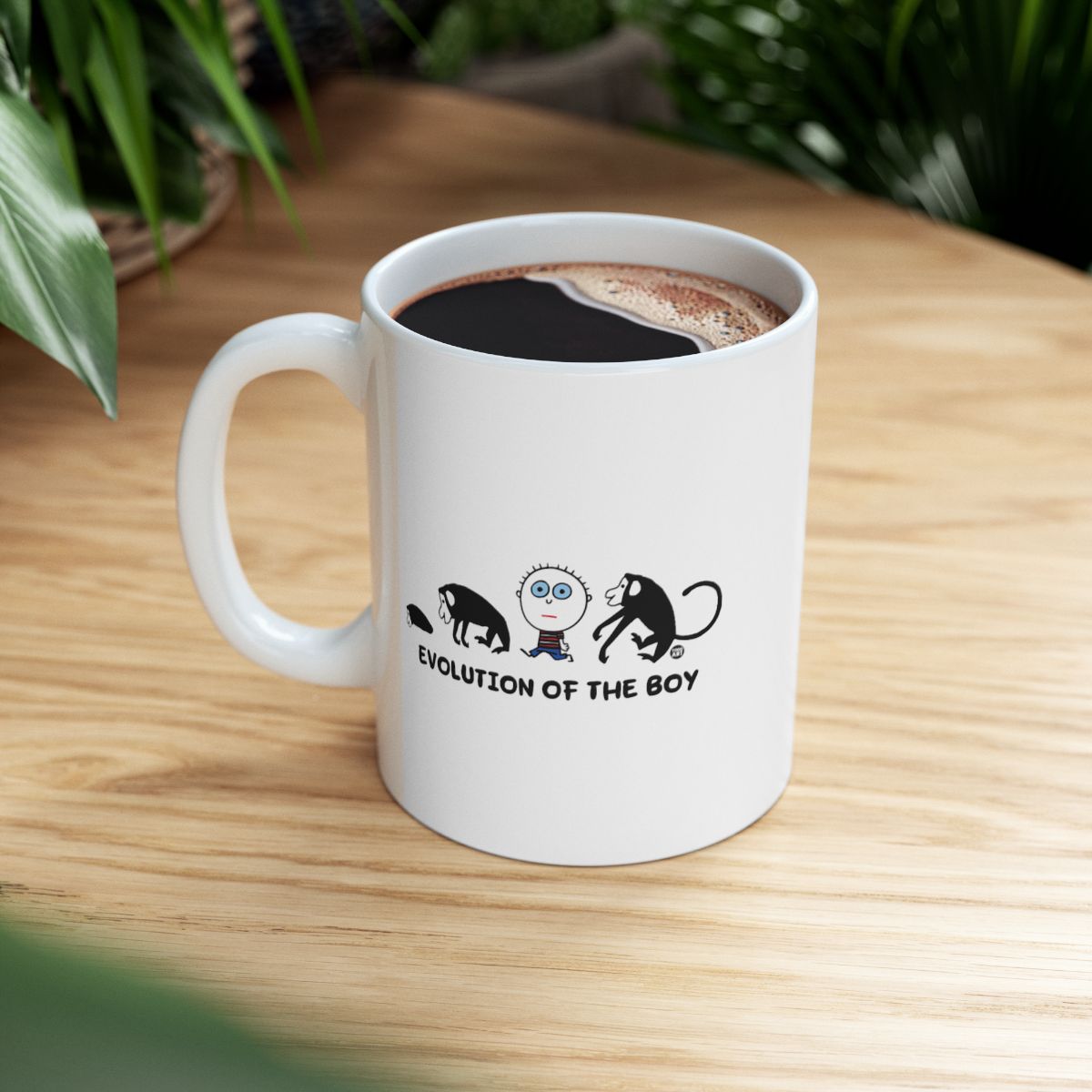 Evolution of the Boy Creative Coffee Mug