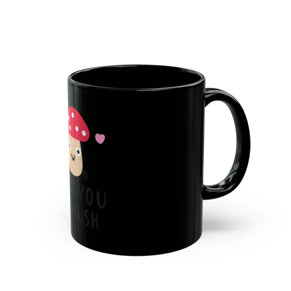 Cute Mushroom Character with Heart Mug