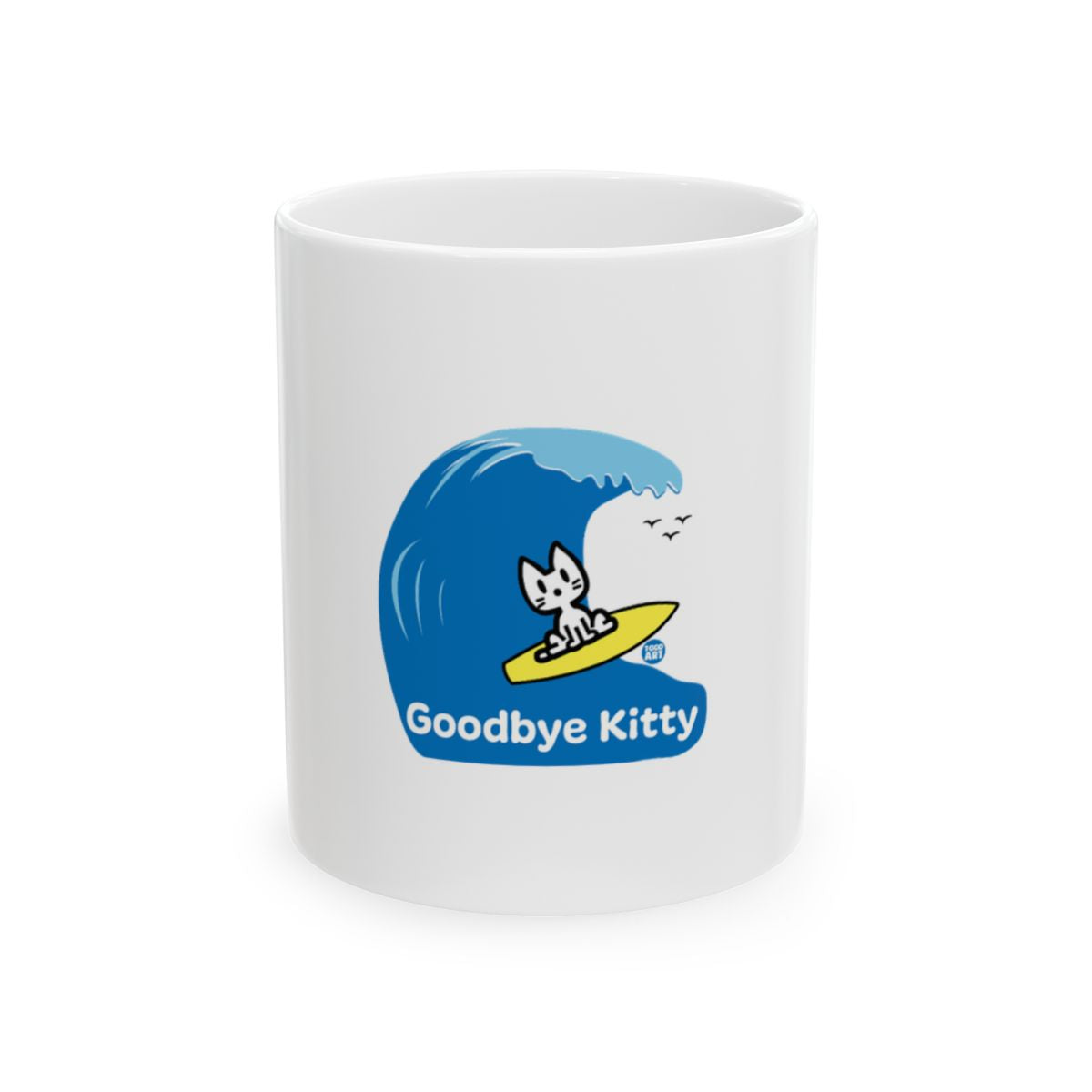 Goodbye Kitty Surfing Wave Mug Product