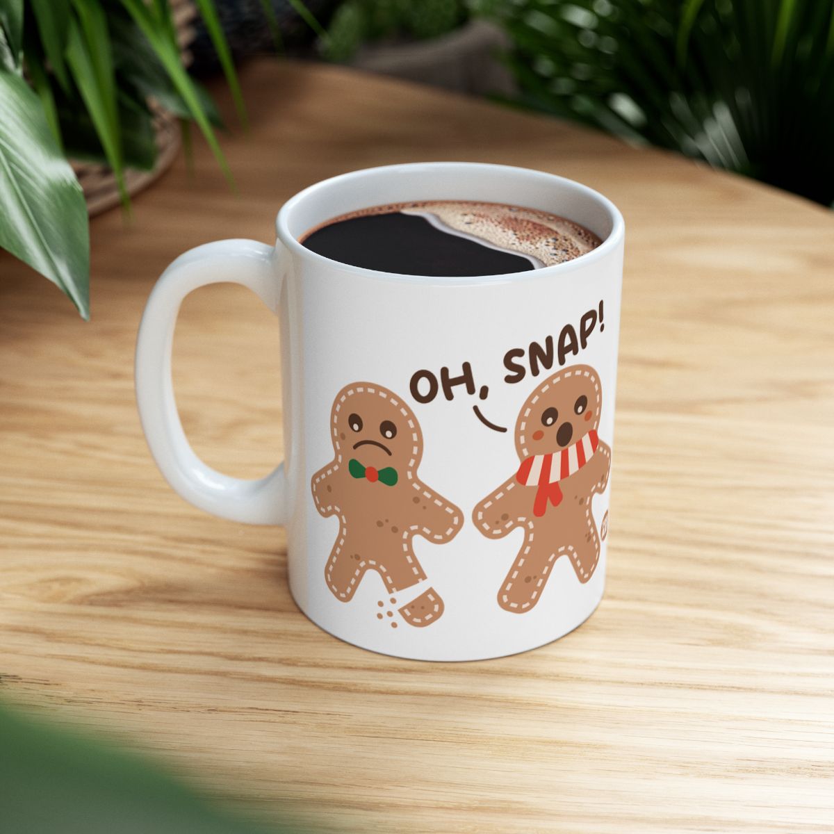 Gingerbread Man Oh Snap Humorous Coffee Mug
