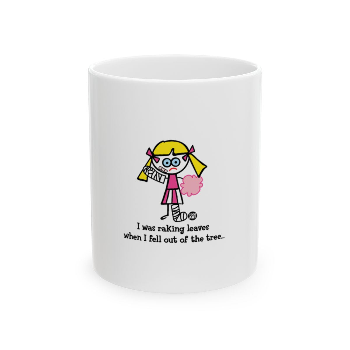 I Was Raking Leaves When I Fell Funny Mug