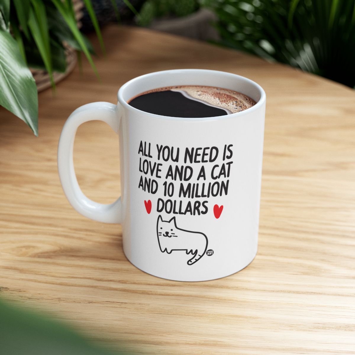 All You Need Is Love And A Cat And 10 Million Dollars Mug