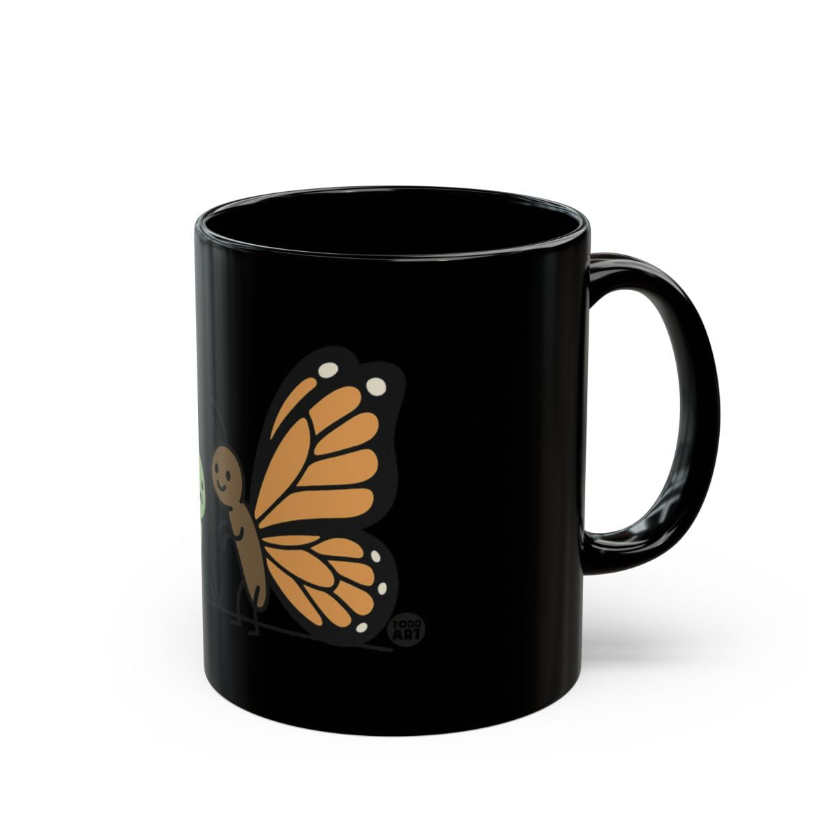 Cute Butterfly and Caterpillar Printed Mug