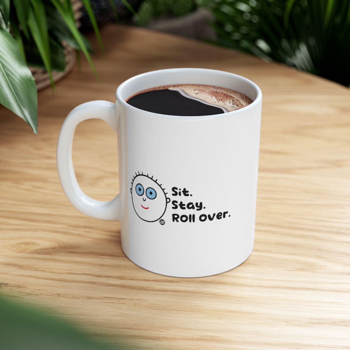 Sit Stay Roll Over Mug Ideal for Quirky Drink Lovers