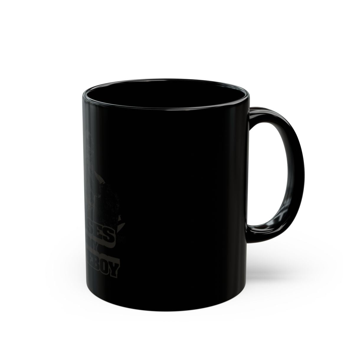 Bold Black Coffee Mug for Morning Beverage Enjoyment