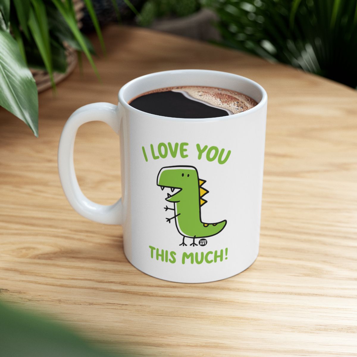 I Love You This Much Dinosaur Mug Cute Coffee Cup product