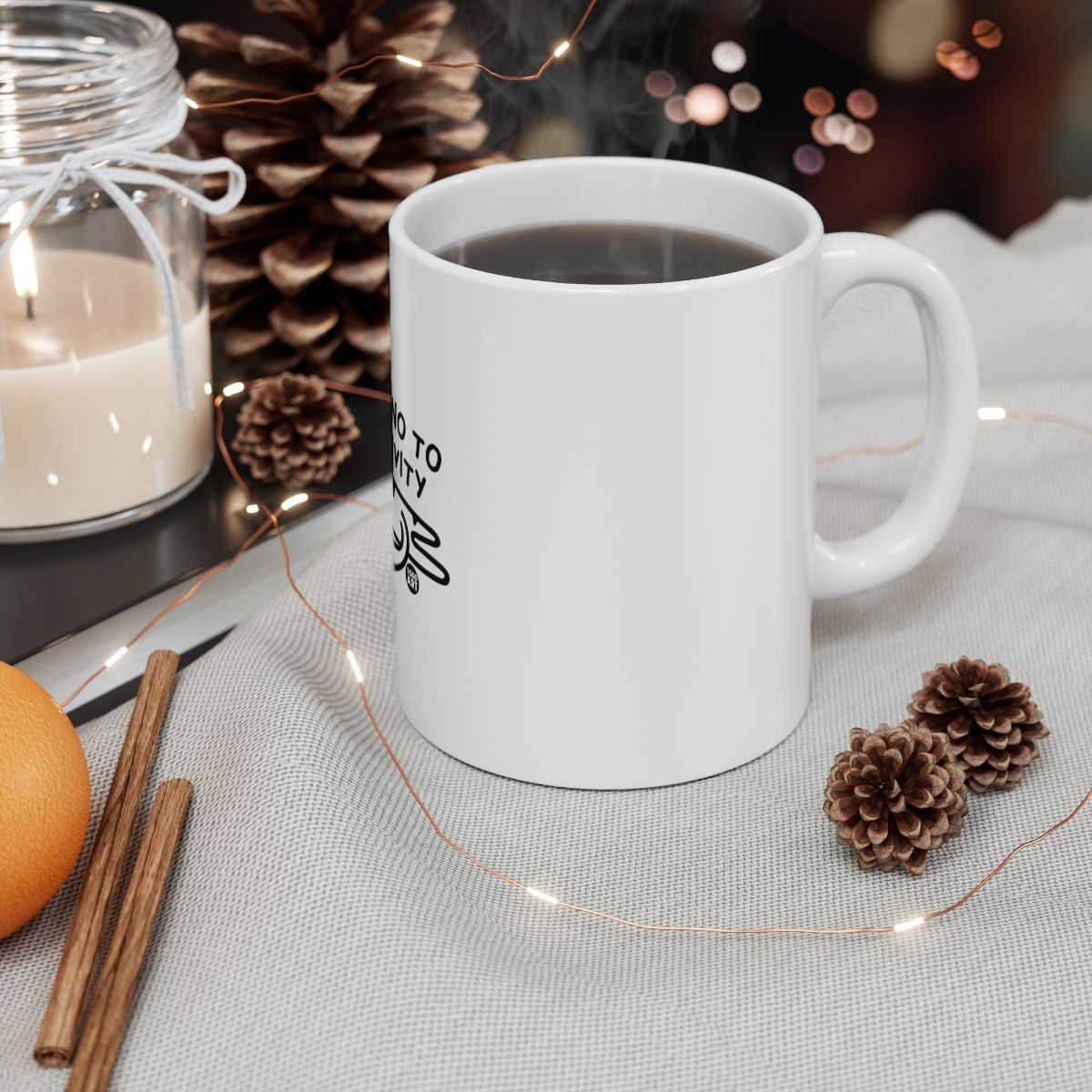 Cozy Holiday Coffee Mug Ideal For Hot Beverages