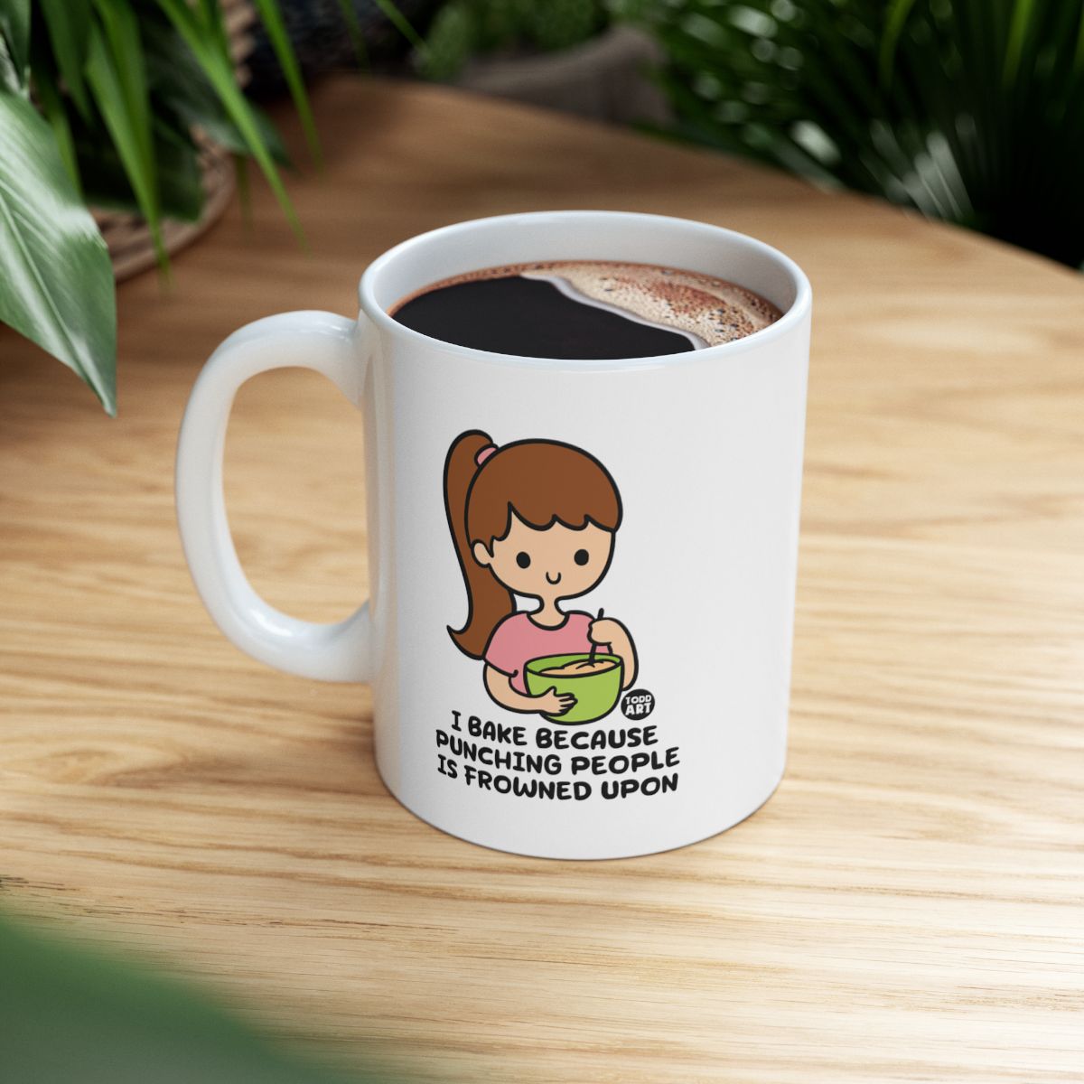 I Bake Because Punching People Is Frowned Upon Mug