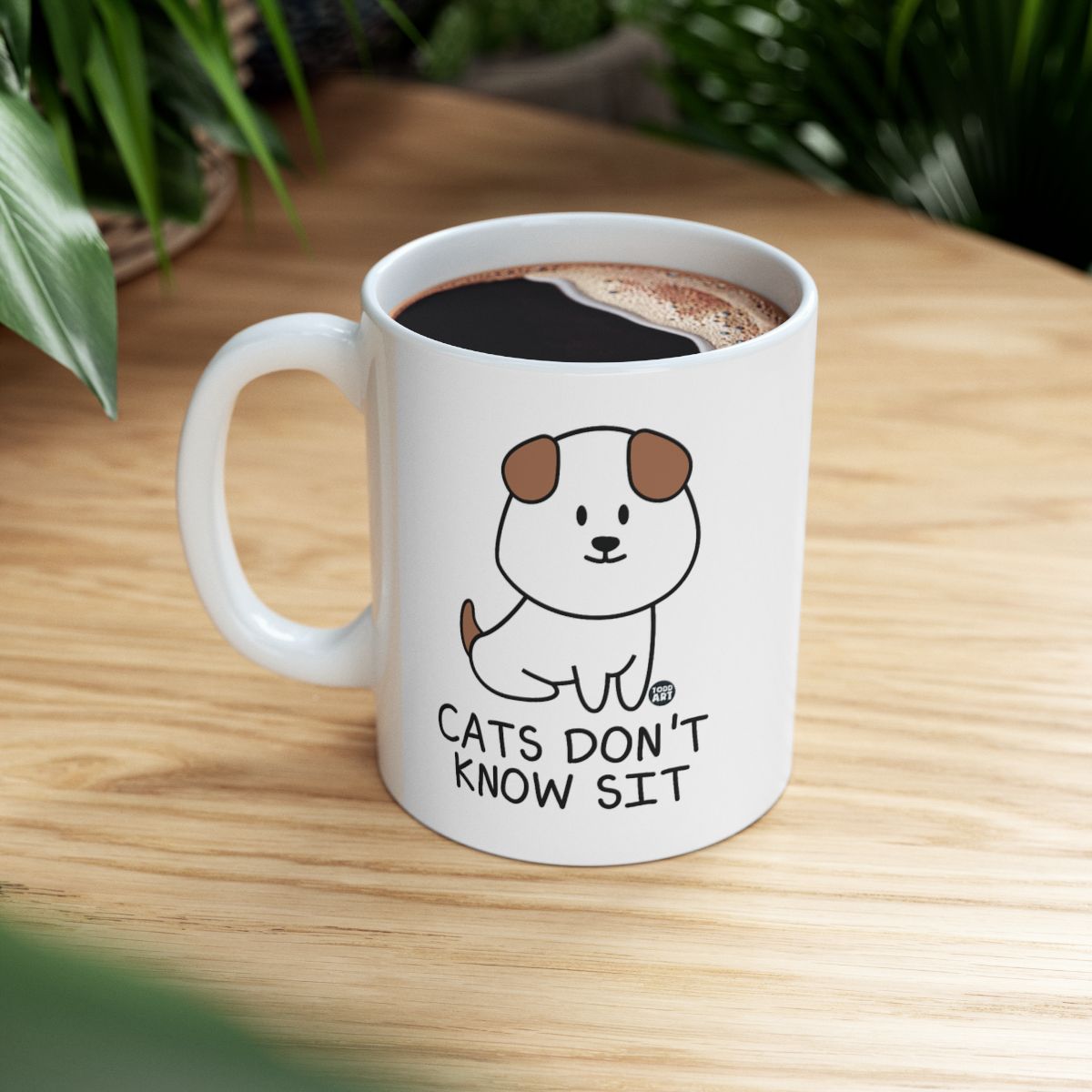 Cats Don't Know Sit Funny Coffee Mug Product