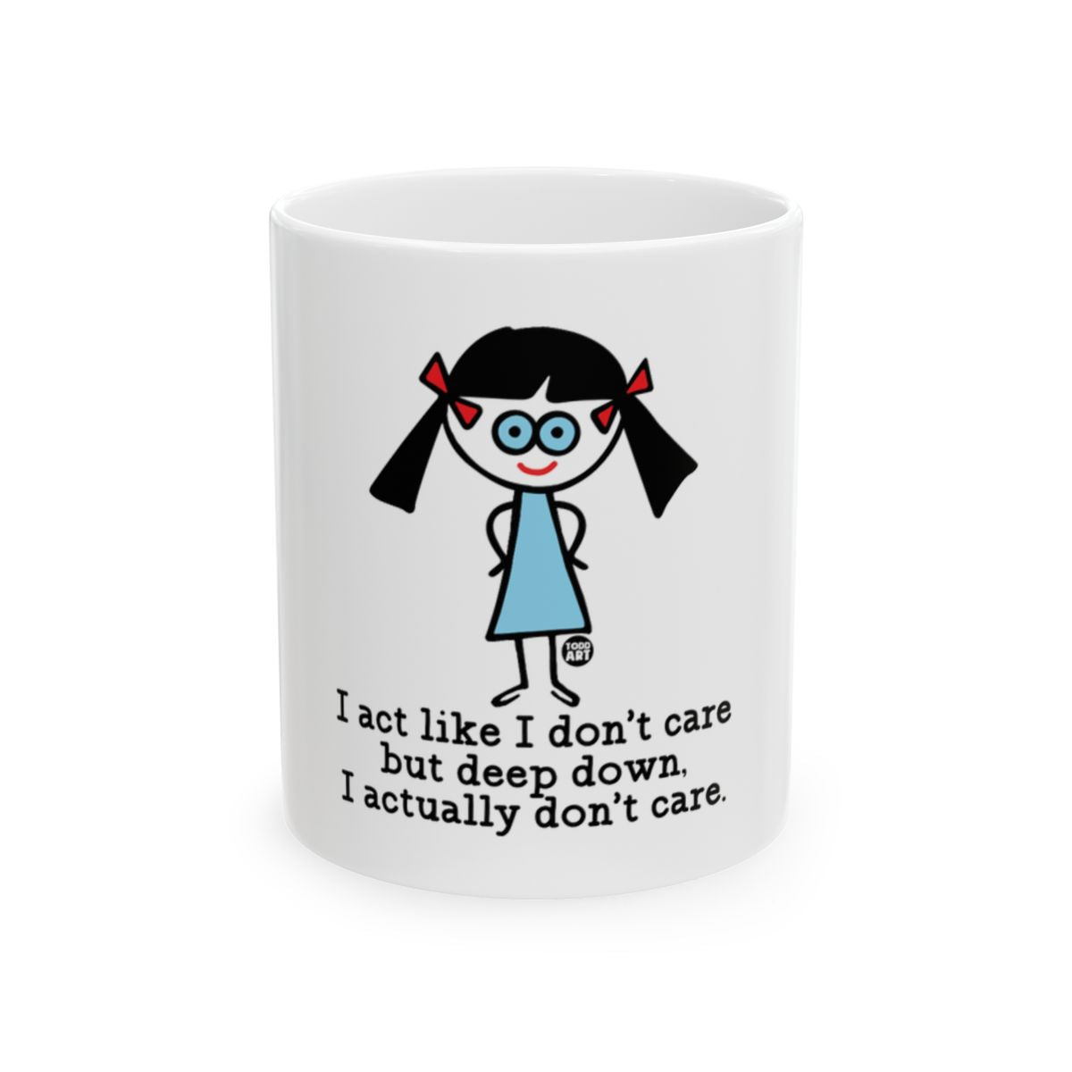 Funny Cartoon Mug with Hilarious Sarcastic Quote
