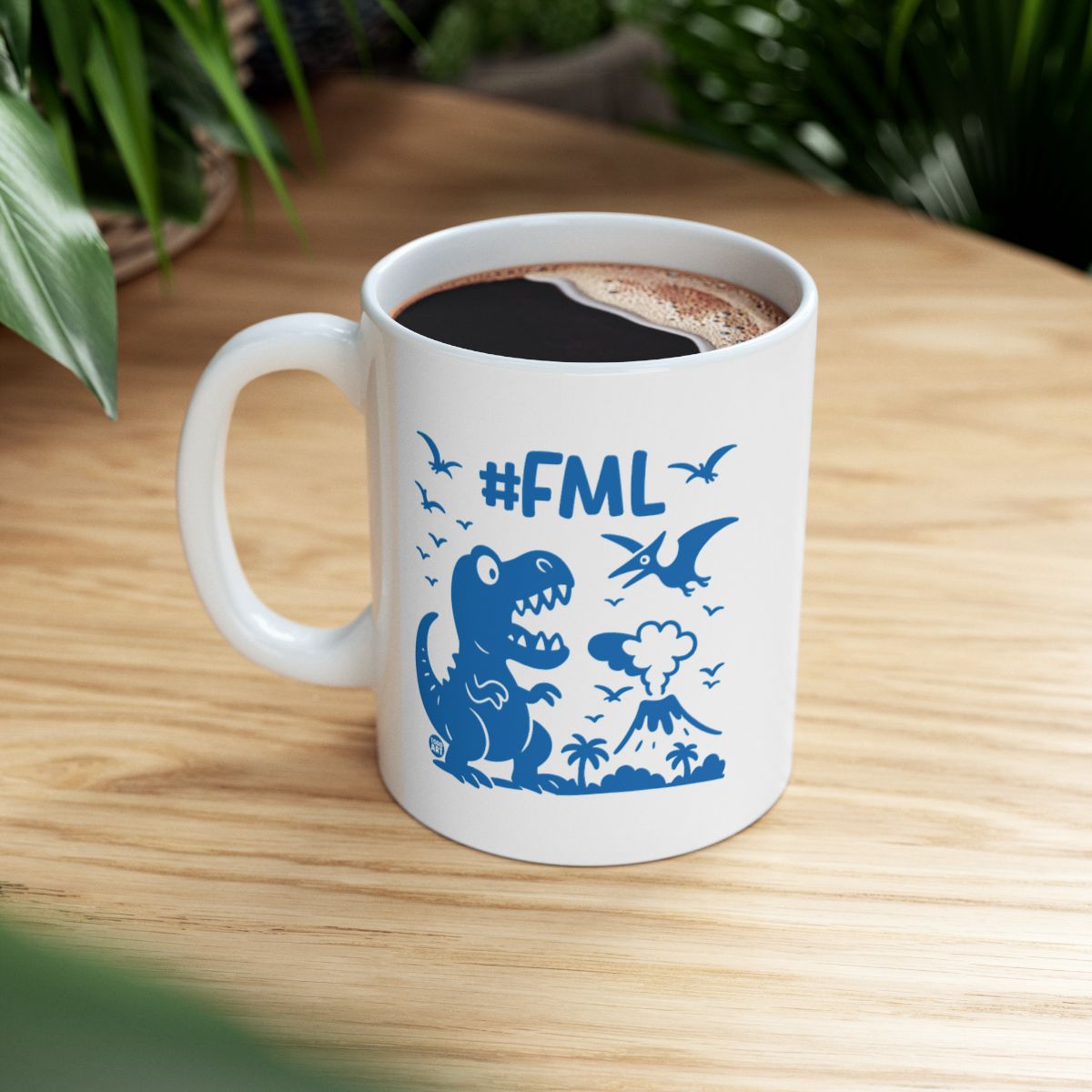 #FML Dinosaur Design Coffee Mug Fun Gift Product