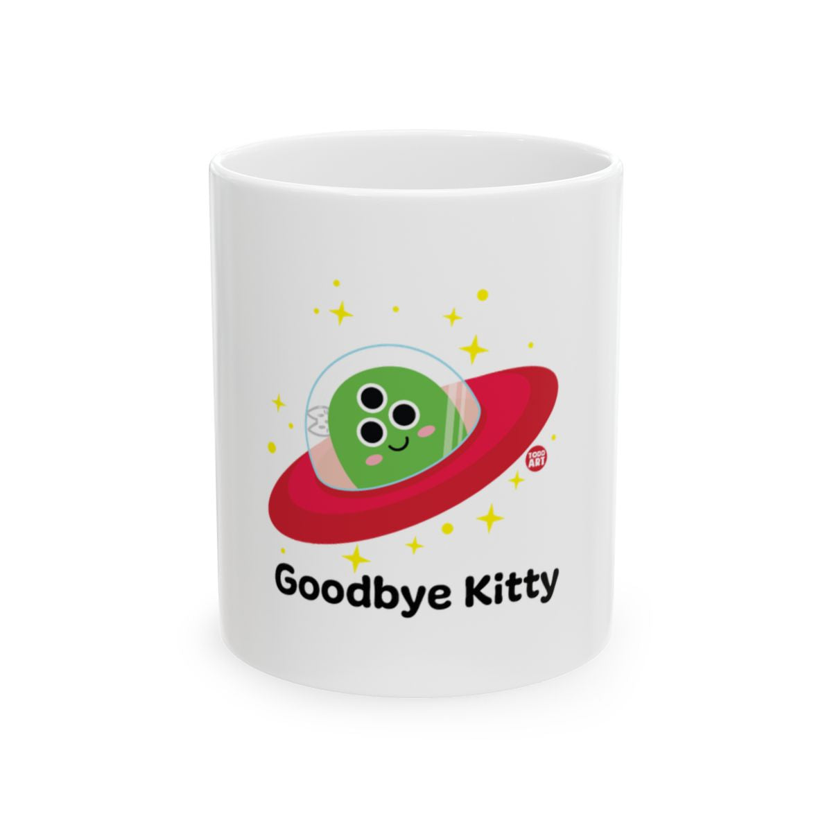 Goodbye Kitty Alien Space Mug for Coffee Lovers