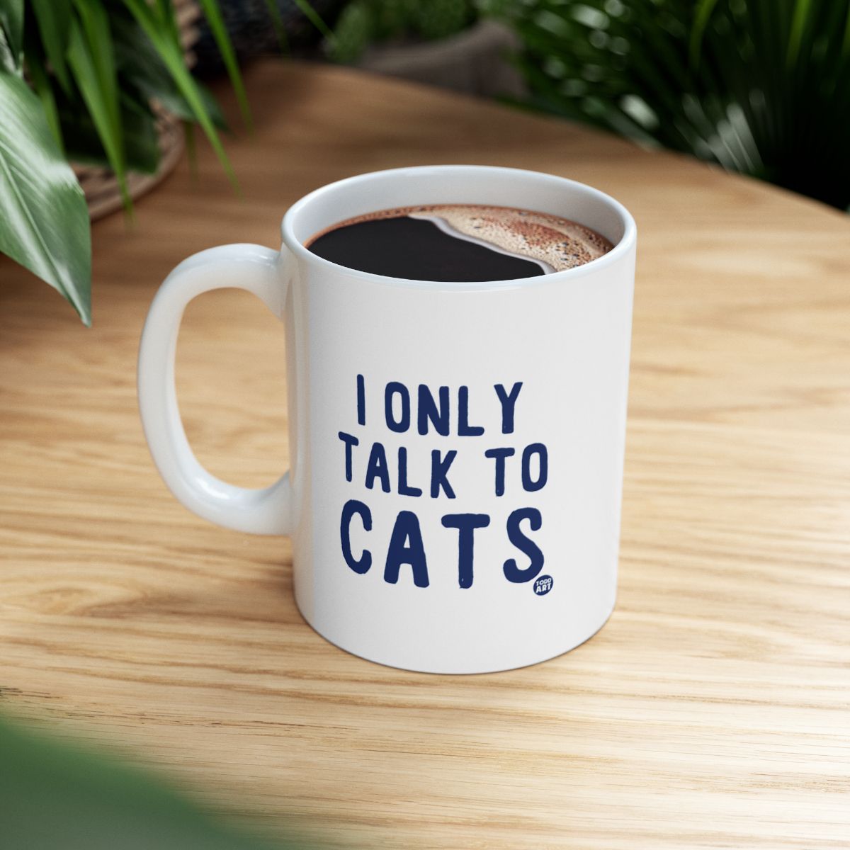 I Only Talk to Cats Humorous Coffee Mug Product