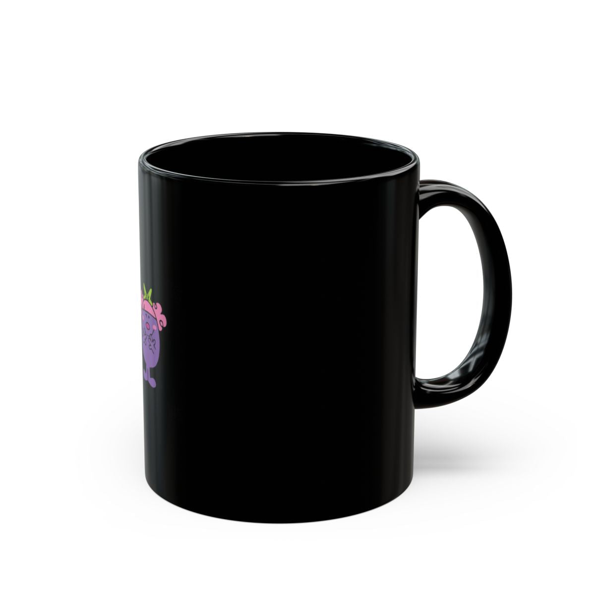 Cute Cartoon Character Black Coffee Mug
