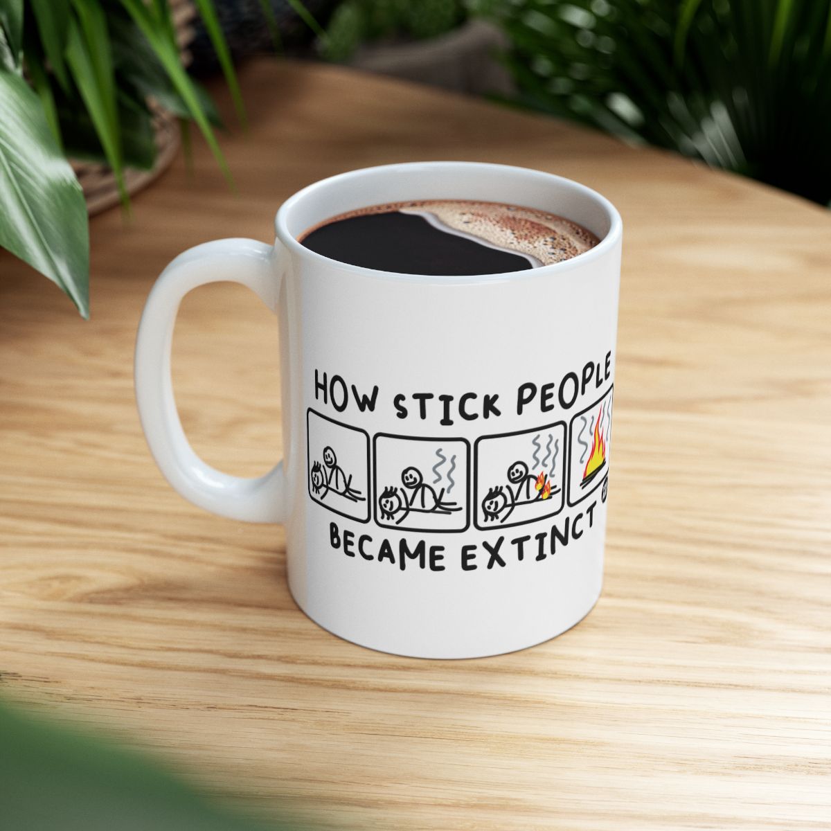 How Stick People Became Extinct Funny Mug