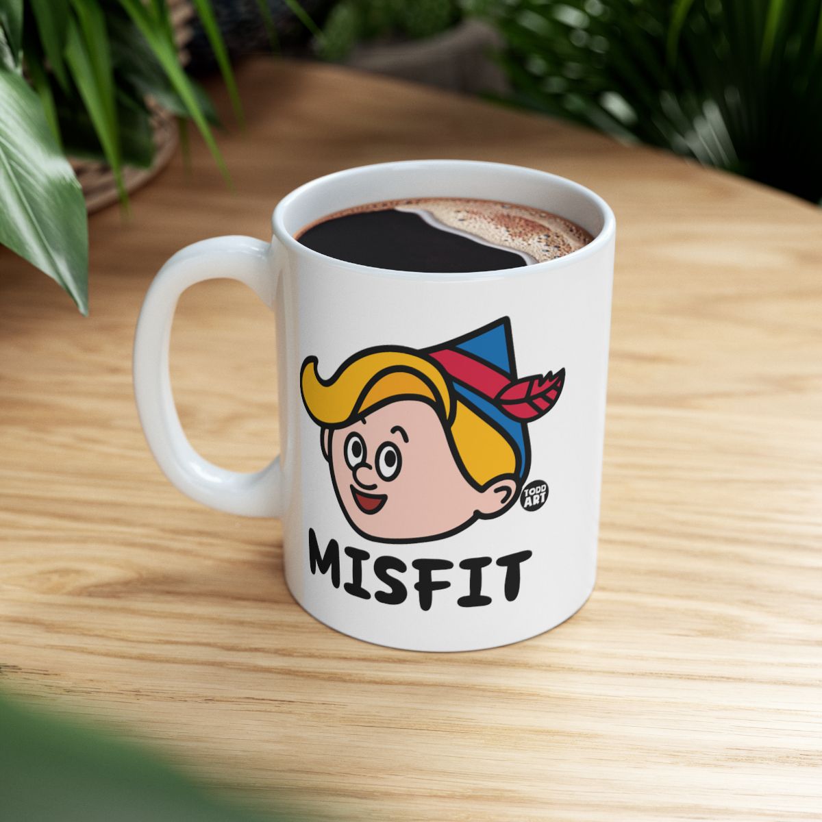 Misfit Character Design Coffee Mug for Unique Style