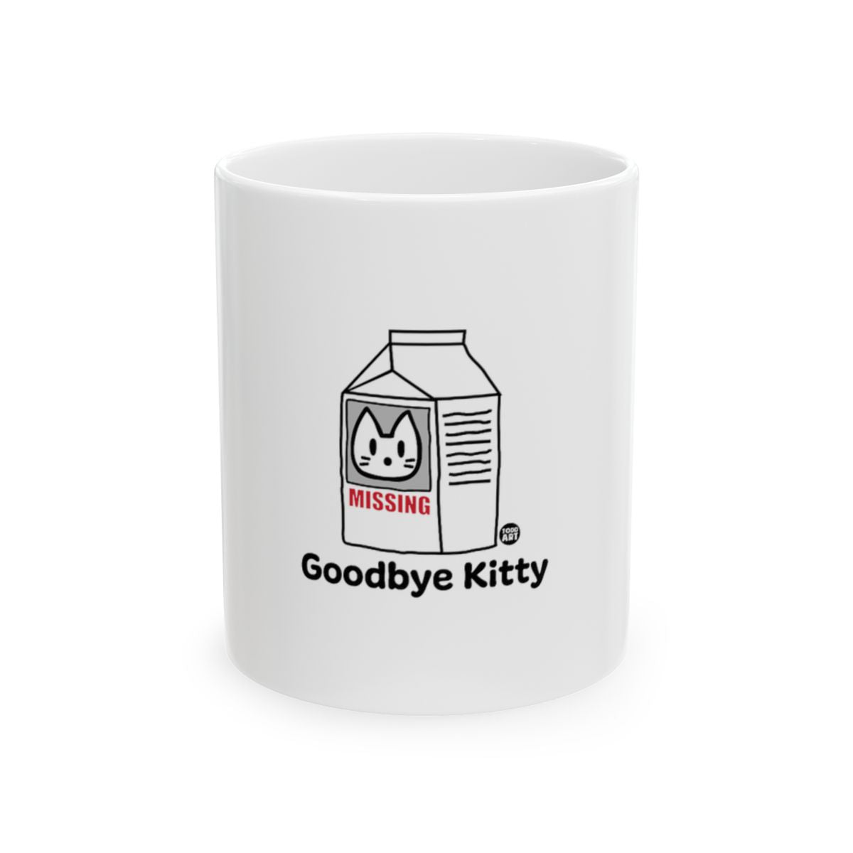 Missing Goodbye Kitty Mug with Adorable Cat Design