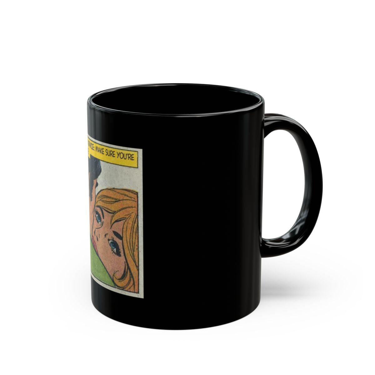 Vintage Romantic Comic Art Coffee Mug