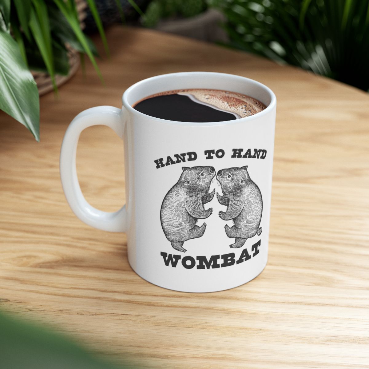 Hand to Hand Wombat Mug Coffee Cup Office Gift